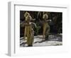 Crossing Ladder on Everest, Nepal-Michael Brown-Framed Photographic Print