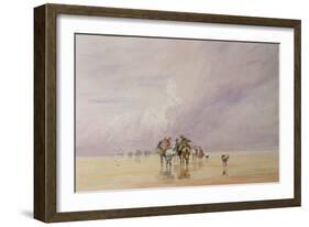 Crossing Lancaster Sands-David Cox-Framed Giclee Print