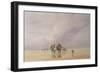 Crossing Lancaster Sands-David Cox-Framed Giclee Print