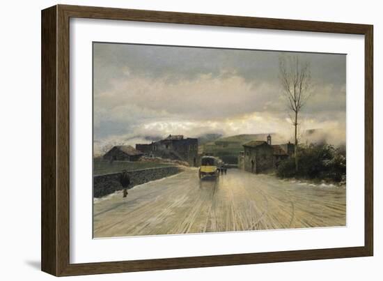 Crossing of Apennines, 1867-Giuseppe De Nittis-Framed Giclee Print