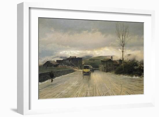 Crossing of Apennines, 1867-Giuseppe De Nittis-Framed Giclee Print