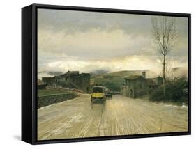 Crossing of Apennines, 1867-Giuseppe De Nittis-Framed Stretched Canvas