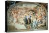 Crossing of Red Sea, Fresco-Agnolo Bronzino-Stretched Canvas
