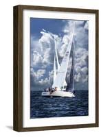 Crossing Sailboats-Alan Hausenflock-Framed Photographic Print