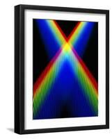 Crossing Spectra of Coloured Light-David Parker-Framed Photographic Print