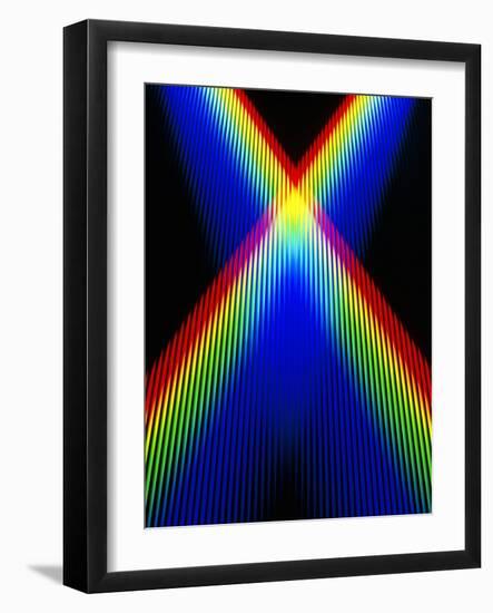 Crossing Spectra of Coloured Light-David Parker-Framed Photographic Print