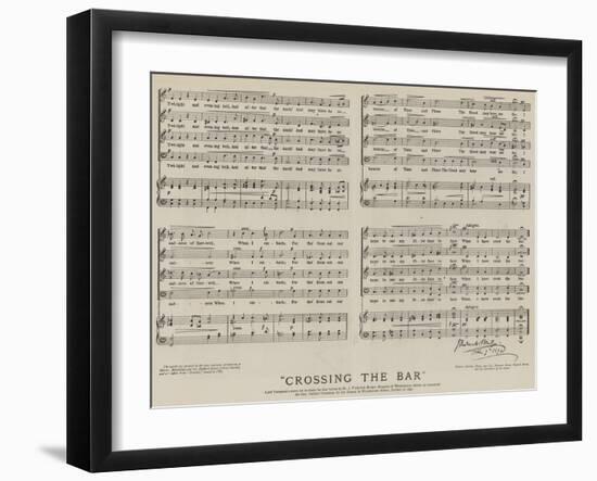 Crossing the Bar-null-Framed Giclee Print