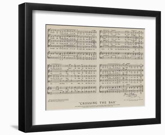 Crossing the Bar-null-Framed Giclee Print