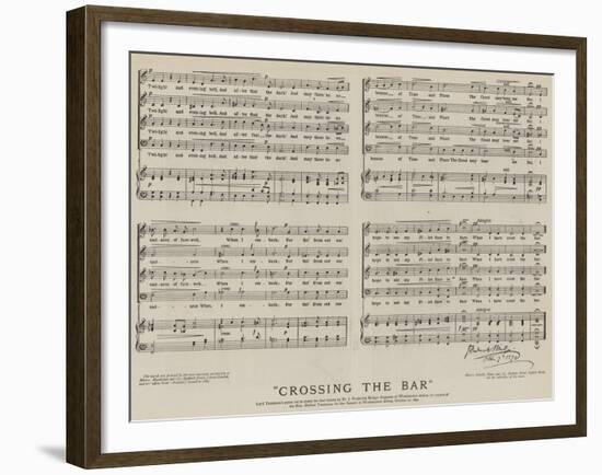 Crossing the Bar-null-Framed Giclee Print