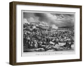 Crossing the Berezina on November 1812, Engraved by Desguerrois-Carel Christian Anthony Last-Framed Giclee Print