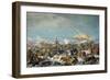 Crossing the Berezina River, Russia, 27 November 1812-Peter Heinrich Lambert von Hess-Framed Giclee Print