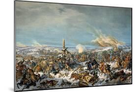 Crossing the Berezina River, Russia, 27 November 1812-Peter Heinrich Lambert von Hess-Mounted Giclee Print