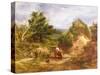 Crossing the Brook-John Linnell-Stretched Canvas