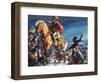 Crossing the Delaware River on Christmas Night-James Edwin Mcconnell-Framed Giclee Print