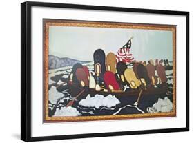 Crossing the Delaware-Peter Butler-Framed Lithograph