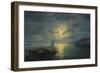 Crossing the Dnepr River at Moonlit Night, 1897-Ivan Konstantinovich Aivazovsky-Framed Giclee Print