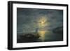 Crossing the Dnepr River at Moonlit Night, 1897-Ivan Konstantinovich Aivazovsky-Framed Giclee Print