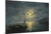 Crossing the Dnepr River at Moonlit Night, 1897-Ivan Konstantinovich Aivazovsky-Mounted Giclee Print