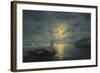 Crossing the Dnepr River at Moonlit Night, 1897-Ivan Konstantinovich Aivazovsky-Framed Giclee Print