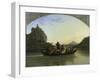 Crossing the Elbe-Ludwig Richter-Framed Giclee Print