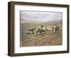 Crossing the Fields, Illustration from 'Hounds'-Thomas Ivester Lloyd-Framed Giclee Print