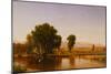 Crossing the Ford, Platte River, Colorado-Thomas Worthington Whittredge-Mounted Giclee Print