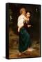 Crossing the Ford-William Adolphe Bouguereau-Framed Stretched Canvas