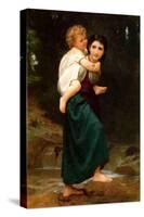 Crossing the Ford-William Adolphe Bouguereau-Stretched Canvas