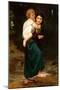 Crossing the Ford-William Adolphe Bouguereau-Mounted Art Print