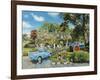 Crossing the Ford-Trevor Mitchell-Framed Giclee Print