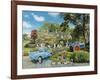 Crossing the Ford-Trevor Mitchell-Framed Giclee Print