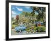 Crossing the Ford-Trevor Mitchell-Framed Giclee Print