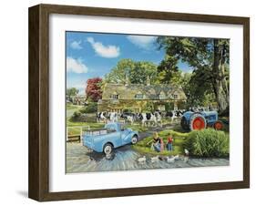 Crossing the Ford-Trevor Mitchell-Framed Giclee Print