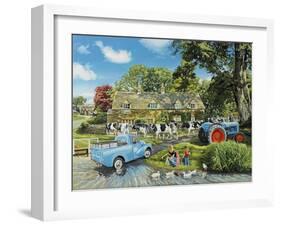 Crossing the Ford-Trevor Mitchell-Framed Giclee Print