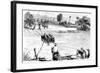 Crossing the Isabella, Santo Domingo, 1873-null-Framed Giclee Print