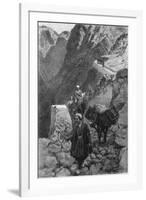 Crossing the Kotal Mountains, Iran-Edwin Lord Weeks-Framed Art Print