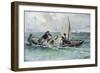 Crossing the Lagoon-Mose Bianchi-Framed Giclee Print