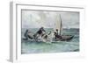 Crossing the Lagoon-Mose Bianchi-Framed Giclee Print