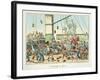 Crossing the Line', Illustration from a Series of Prints on Life in the Navy, 1825 (Colour Litho)-George Cruikshank-Framed Giclee Print