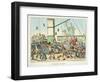 Crossing the Line', Illustration from a Series of Prints on Life in the Navy, 1825 (Colour Litho)-George Cruikshank-Framed Premium Giclee Print