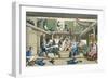 Crossing the Line, Plate from 'The Adventures of Johnny Newcome in the Navy'-Thomas Rowlandson-Framed Giclee Print
