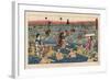 Crossing the Oho-E-Ga-Wa, Province Suraga, 1855-null-Framed Giclee Print