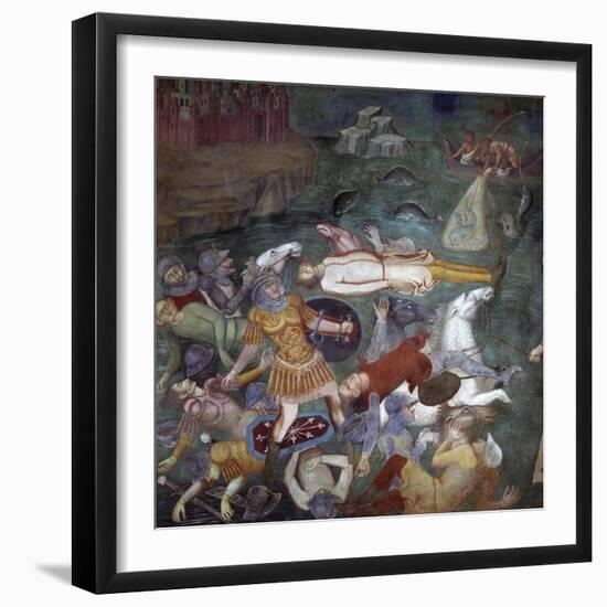 Crossing the Red Sea, Scene from the Stories of the Old Testament, 1367-Bartolo Di Fredi-Framed Giclee Print