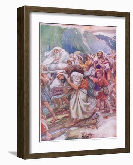 Crossing the Red Sea-Arthur A. Dixon-Framed Giclee Print