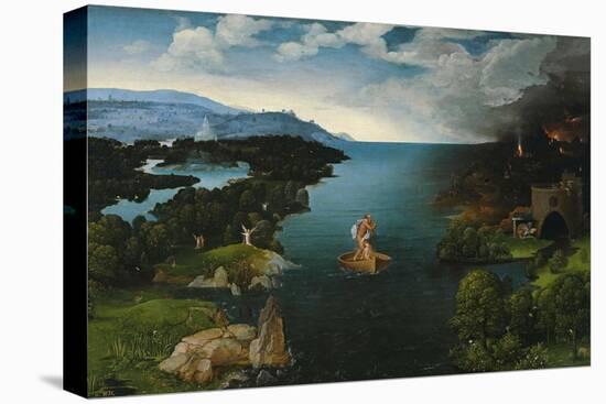 Crossing the River Styx, 1520-1524-Joachim Patinir-Stretched Canvas