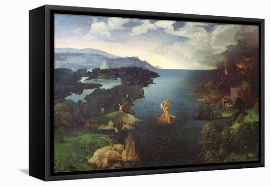 Crossing the River Styx-Joachim Patenir-Framed Stretched Canvas