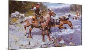 Crossing the River-Philip R^ Goodwin-Mounted Art Print