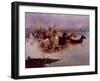 Crossing the River-Celia Russell-Framed Giclee Print