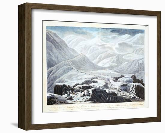 Crossing the Saint Bernard Pass, 1800-null-Framed Giclee Print