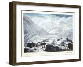 Crossing the Saint Bernard Pass, 1800-null-Framed Giclee Print